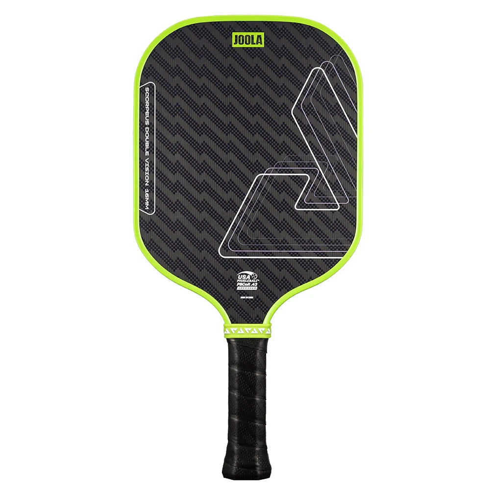 Scorpeus Double Vision 16mm Pickleball Paddle Green