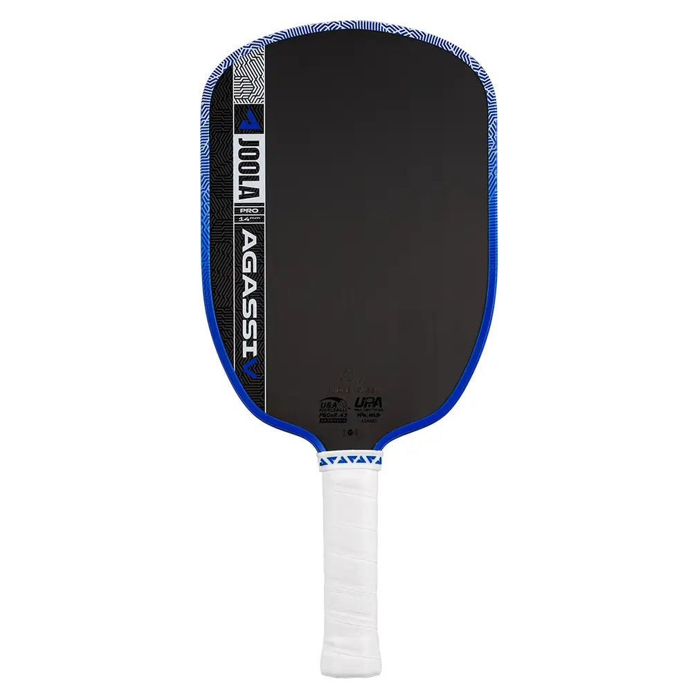 Agassi Pro V Andre Agassi 14mm Pickleball Paddle Royal Blue