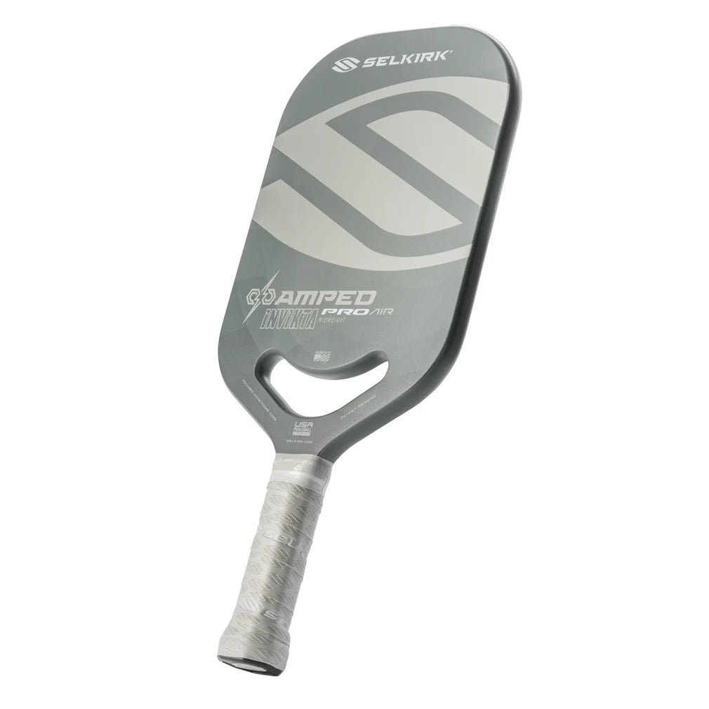 Amped Pro Invikta Pickleball Paddle Silver