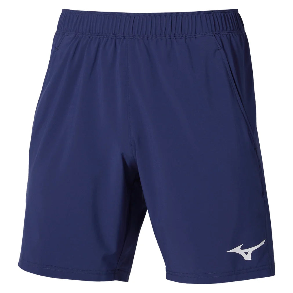 Men's 8 Inch Flex Short Beacon Blue, Mizuno, Beacon Blue, Pickleball Express, 650007-5T5TF26-BEACON-BLUE-1