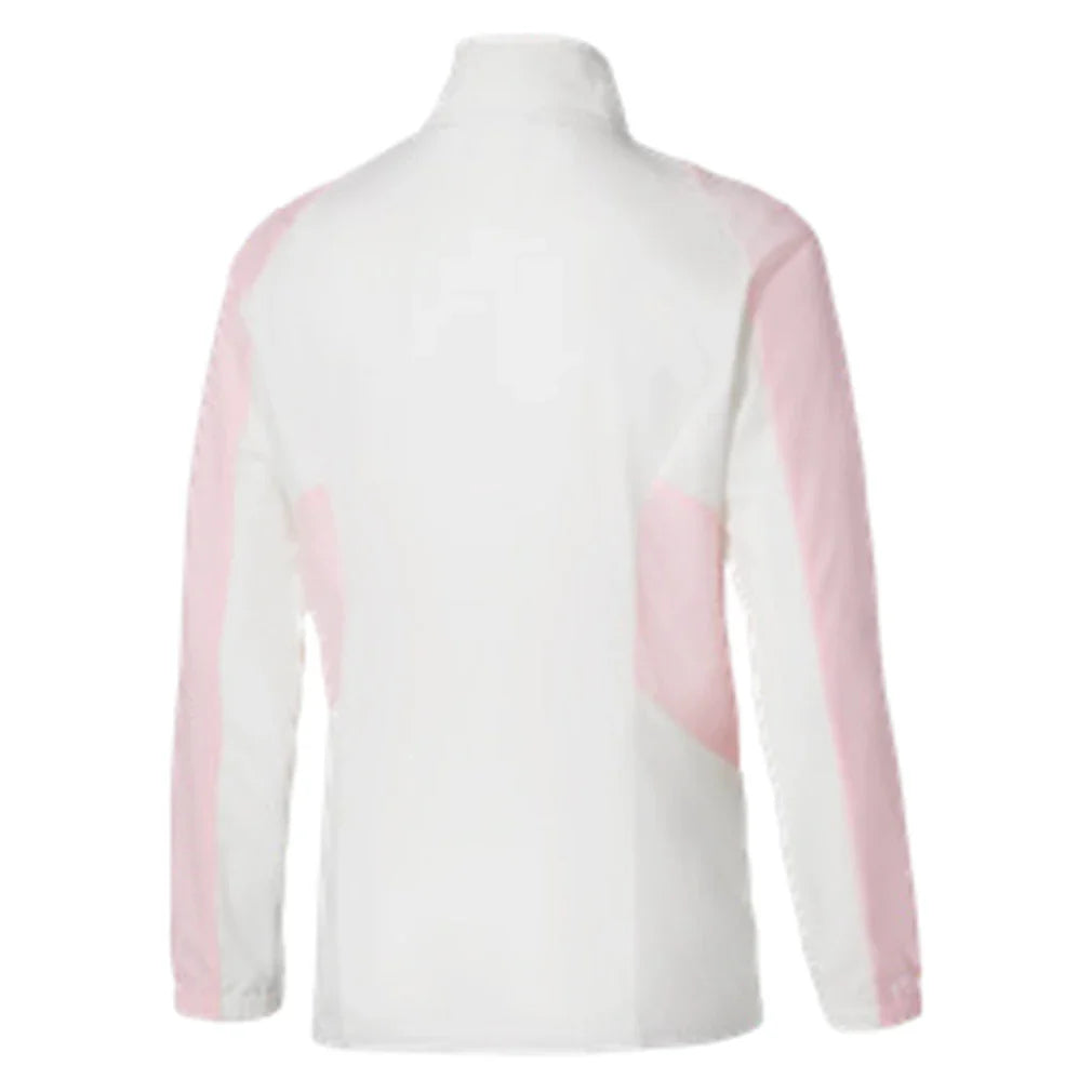 Women's Shadow Tennis Jacket White and Pinkesque-Apparel-Mizuno-650010-0016-1-Tennis Express
