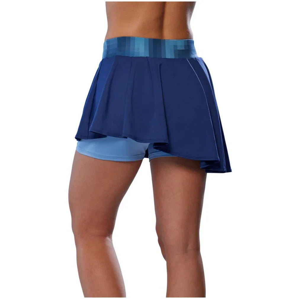 Women's Printed Flying Skort Bellwether Blue
