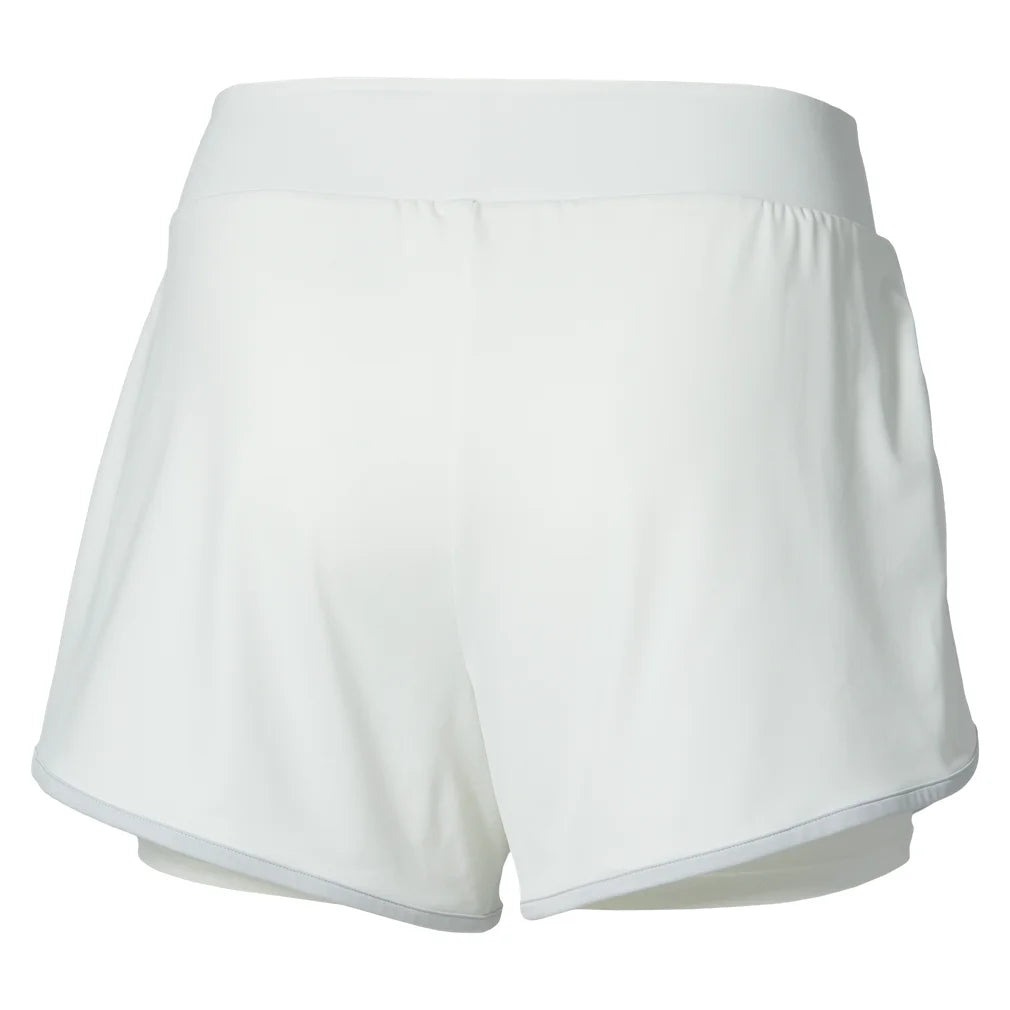 Women's Flex Short White and Lava Orange