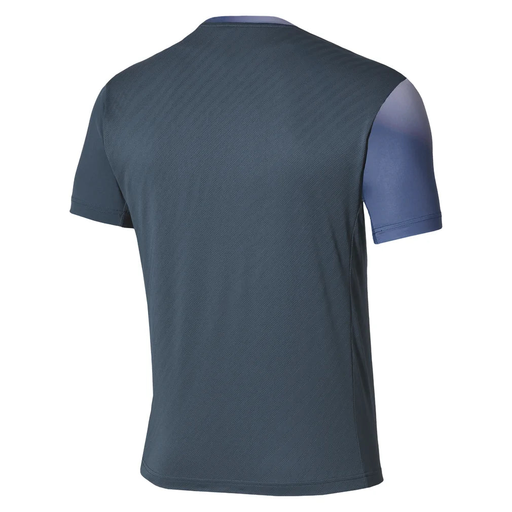 Men's Shadow GX Short Sleeve Tee Insignia Blue, Mizuno, Pickleball Express, 650041-5A5AF26-1