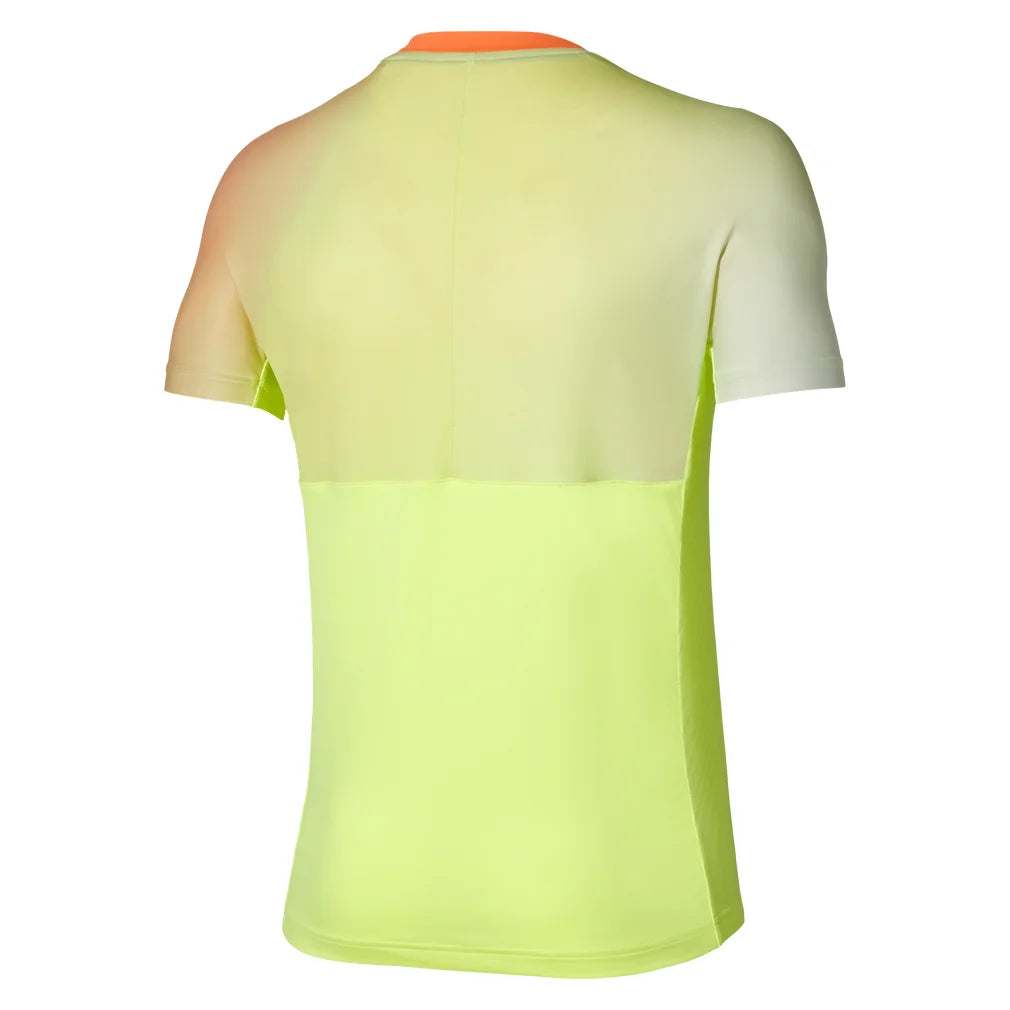 Men's Shadow Short Sleeve Tee Lime Pulp, Mizuno, Pickleball Express, 650042-4H4HF26-1