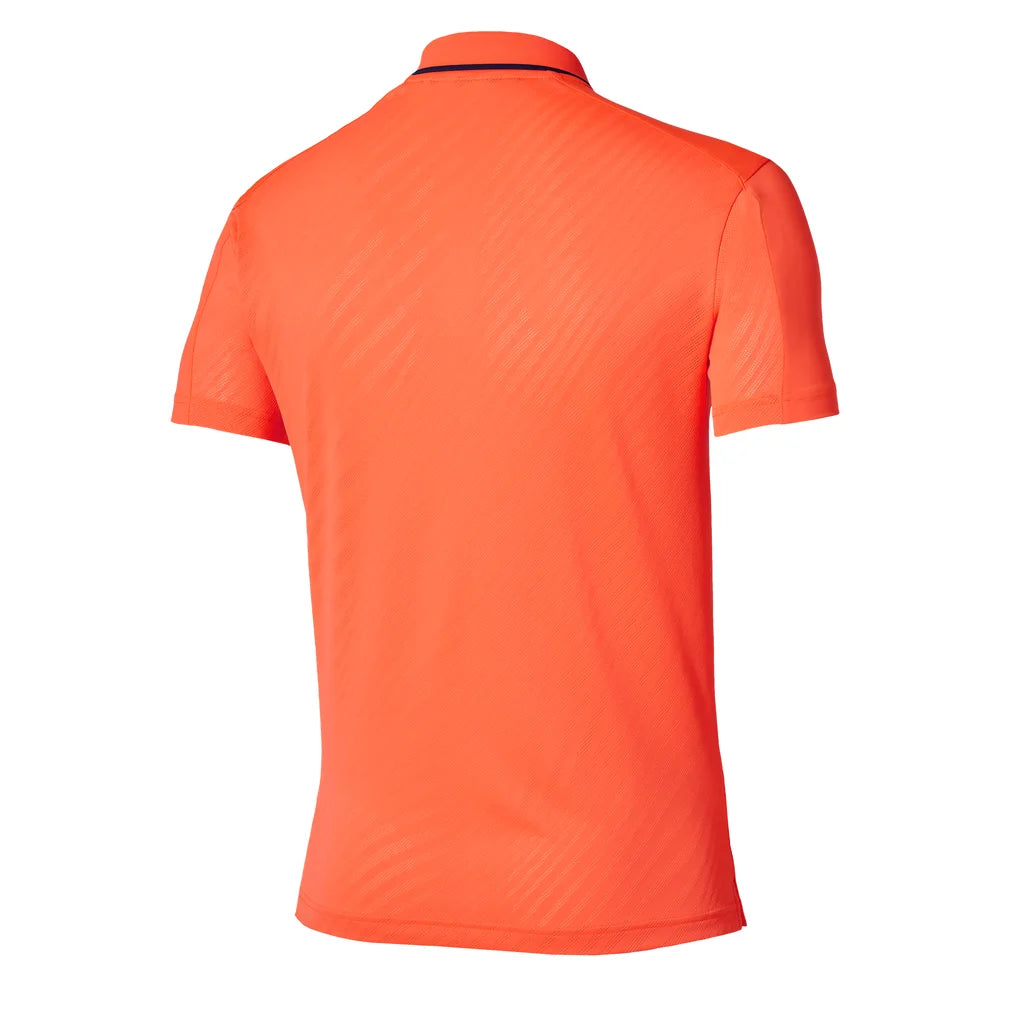 Men's Polo Lava Orange, Mizuno, Pickleball Express, 650044-2525F26-2
