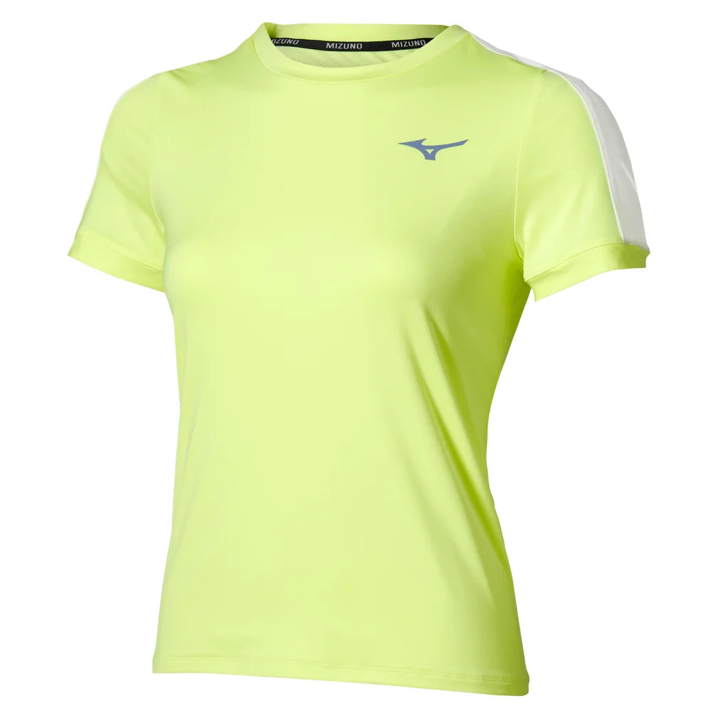 Women's Core Short Sleeve Tee Lime Pulp, Mizuno, Lime Pulp, Pickleball Express, 650046-4H4HF26-LIME-PULP-1