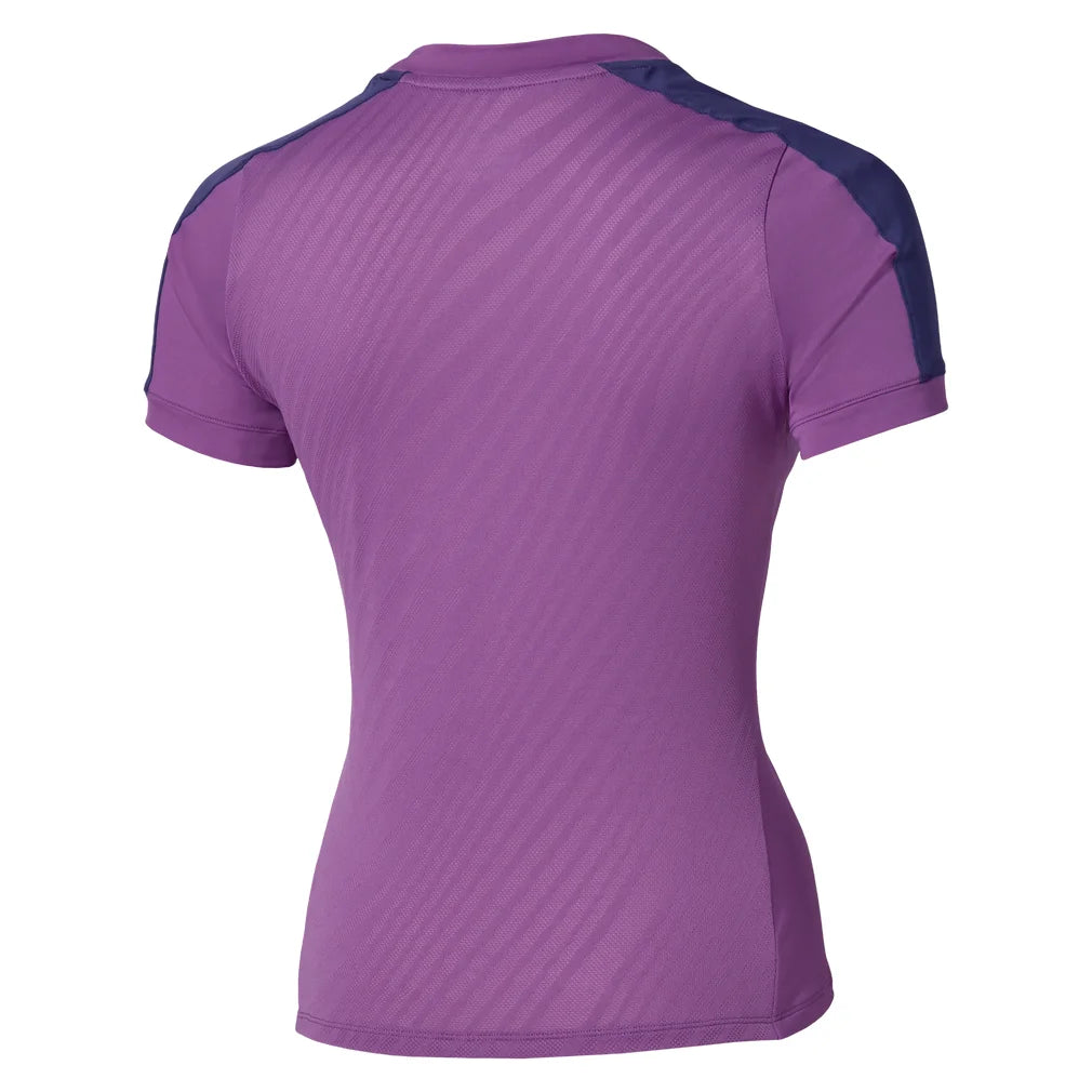 Women's Core Short Sleeve Tee Dahlia, Mizuno, Pickleball Express, 650046-6L6LF26-1