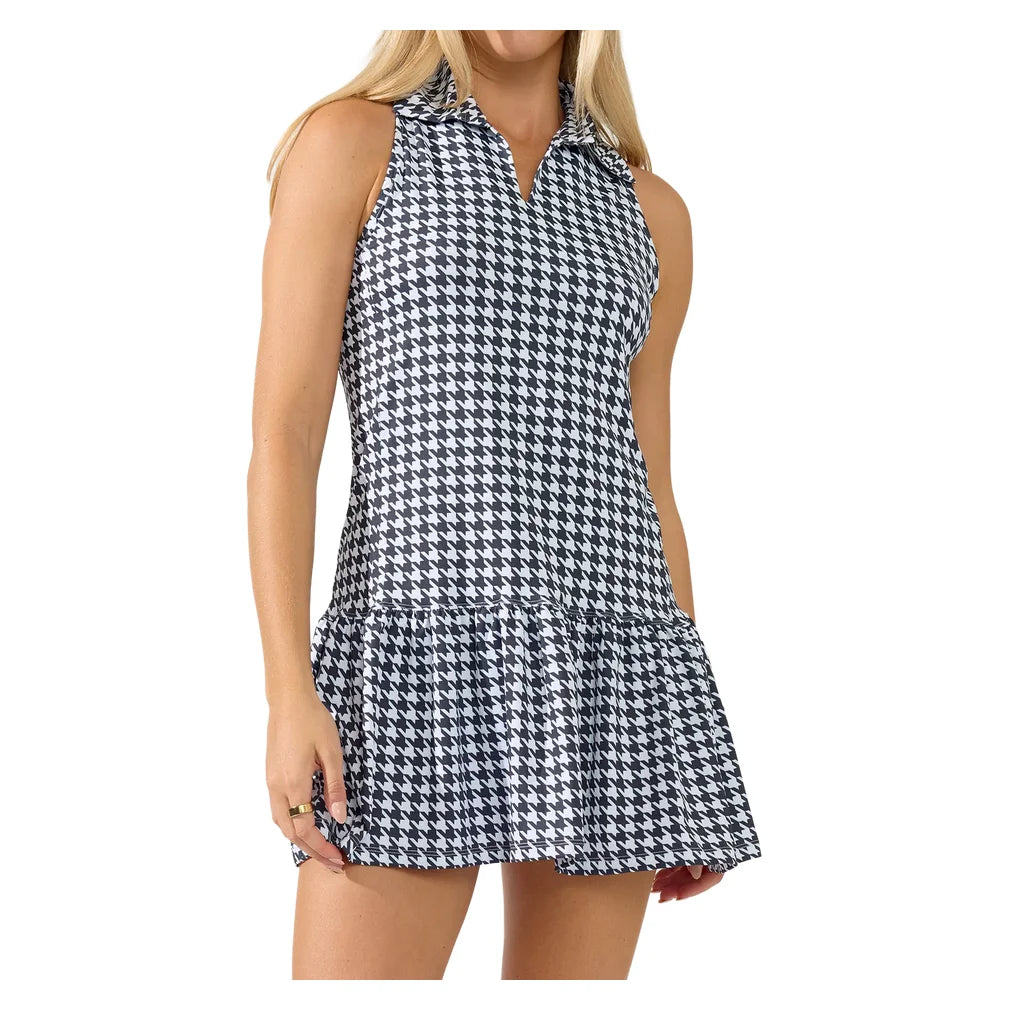 Women's Fairplay Dress Houndstooth Black, Bobbe, Houndstooth Black, Pickleball Express, 704-136BF26-HOUNDSTOOTH-BLACK-1