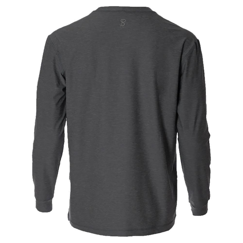 Men's SB Sport Classic Fit Long Sleeve Tennis Crew Grey Melange