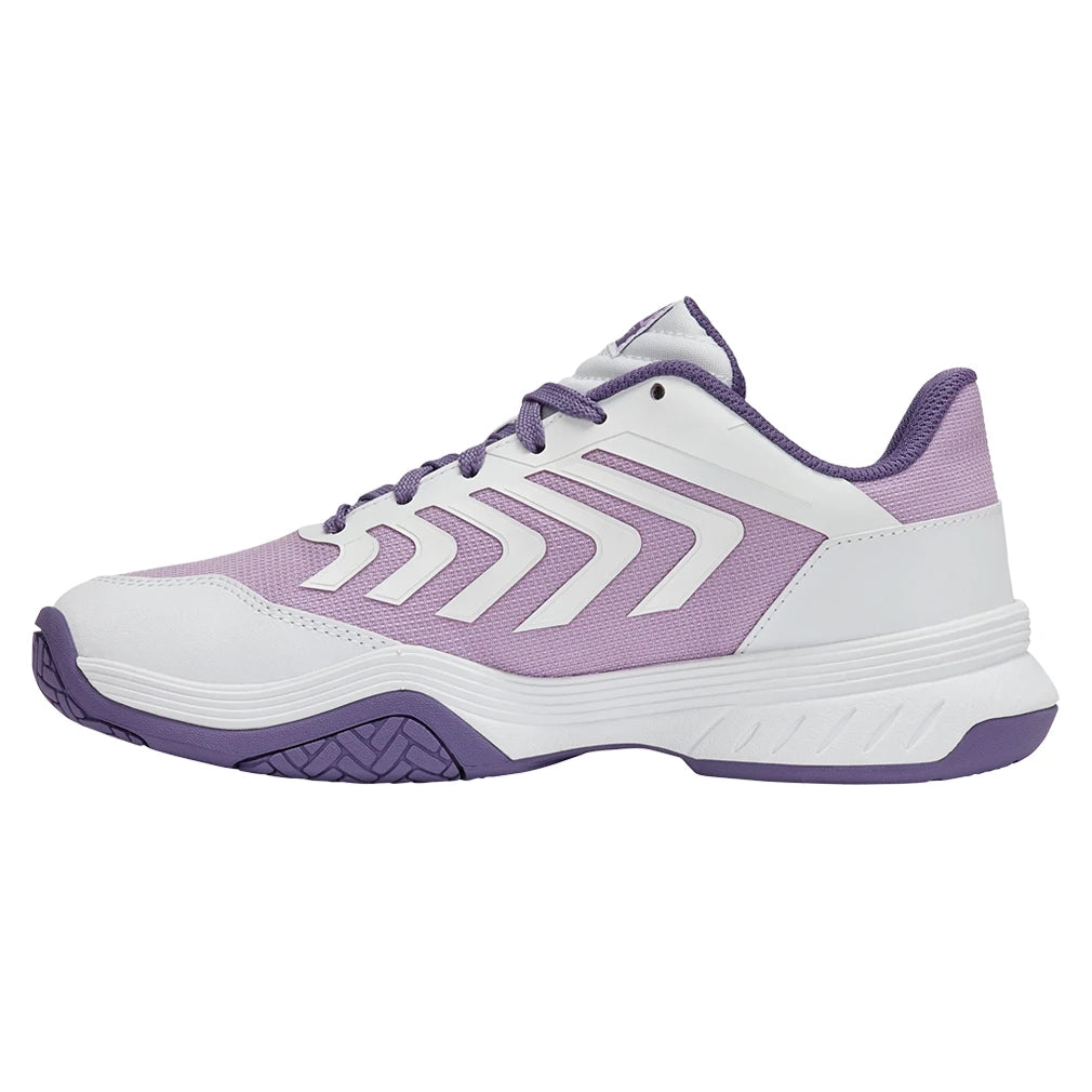 Juniors' Ultrashot Team 2 Court Shoes White and Purple Haze