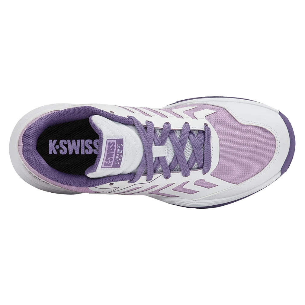 Juniors' Ultrashot Team 2 Court Shoes White and Purple Haze