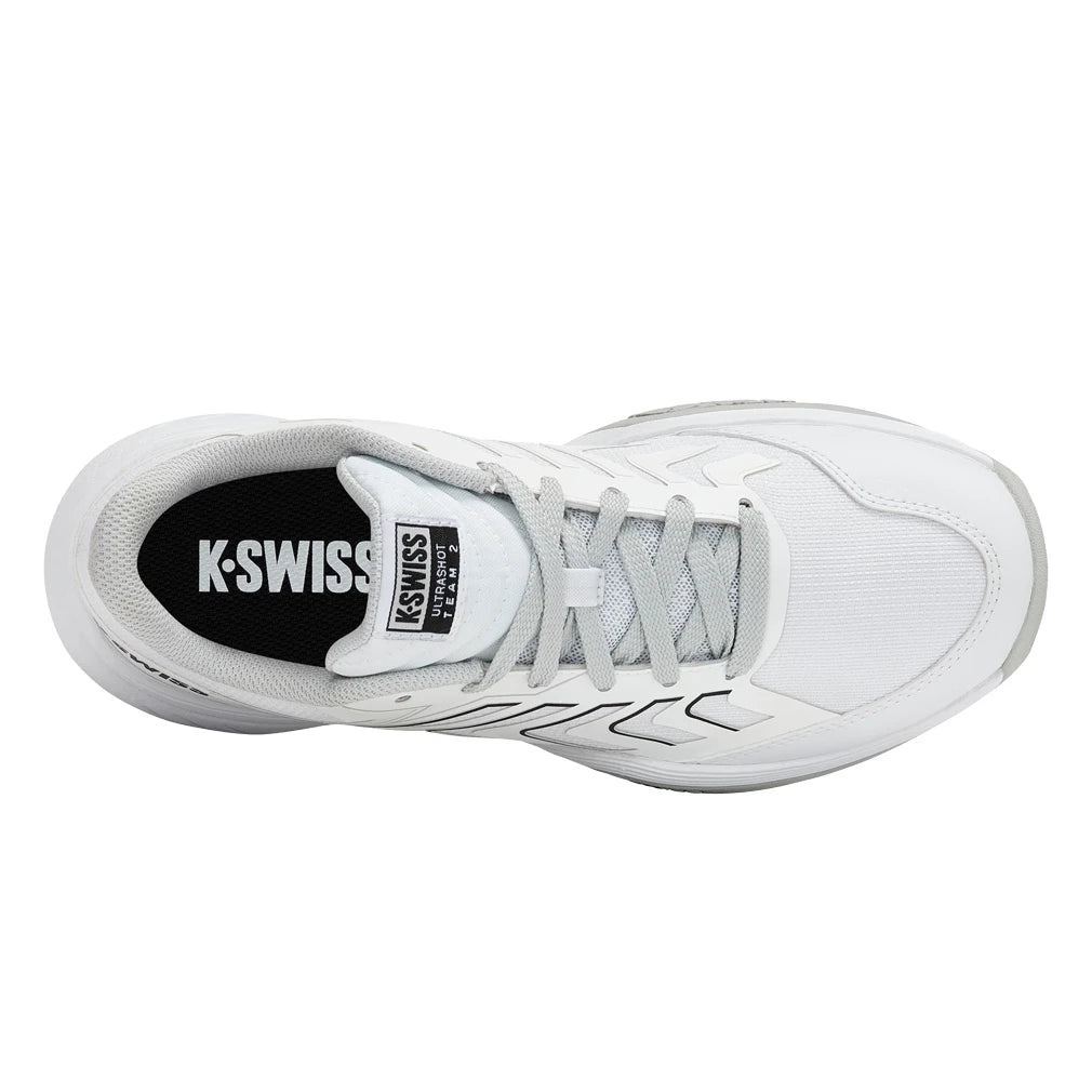 Juniors' Ultrashot Team 2 Court Shoes White and Dawn Blue