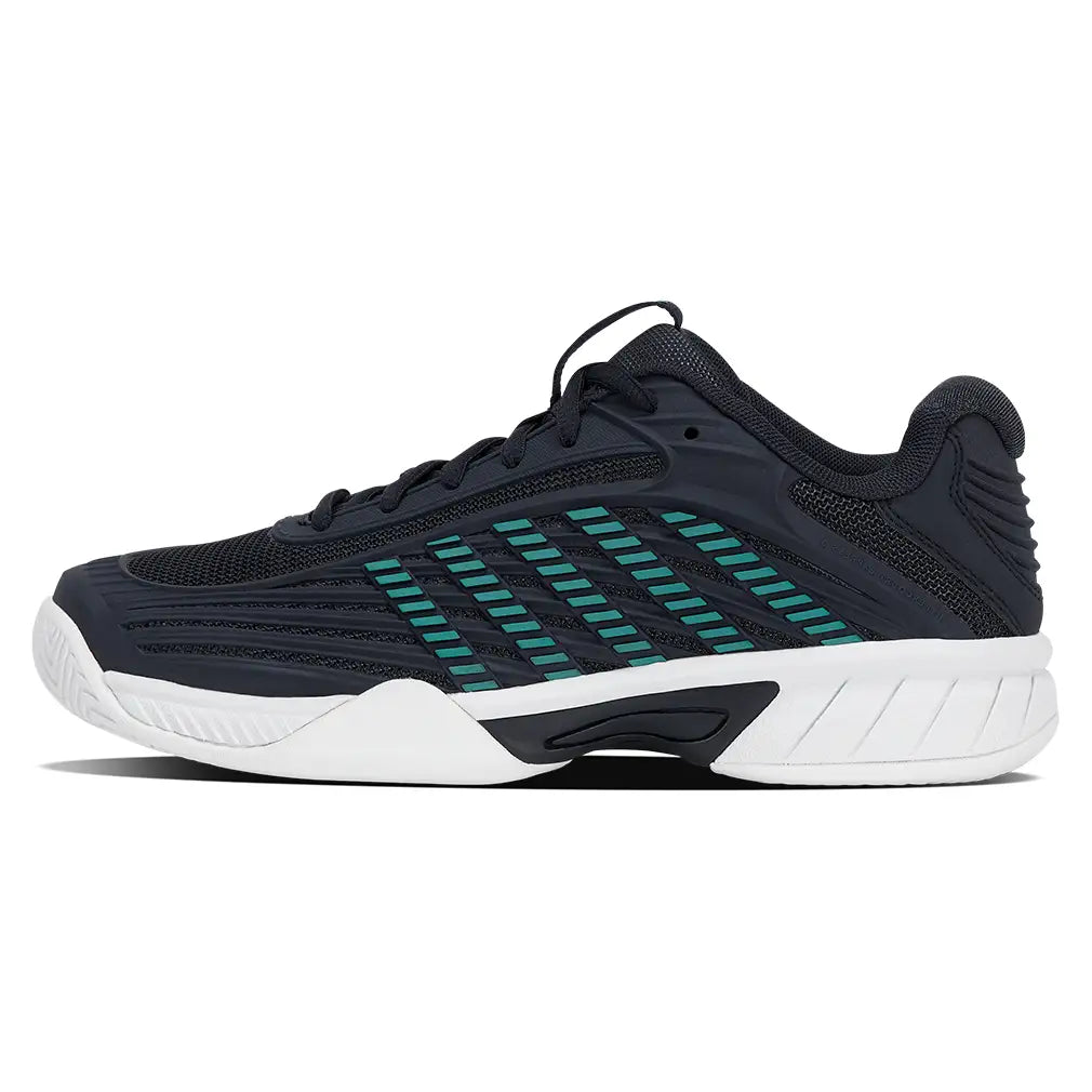 Juniors Hypercourt Express 3 Shoes Carbon and Baltic