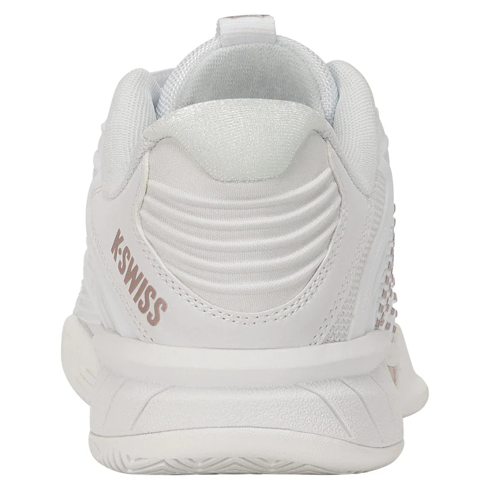 Juniors Hypercourt Express 3 Shoes White and Rose Gold