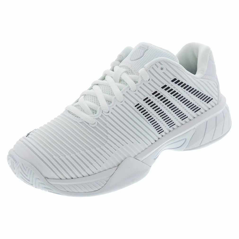 Juniors' Hypercourt Express 2 Shoes White and Black