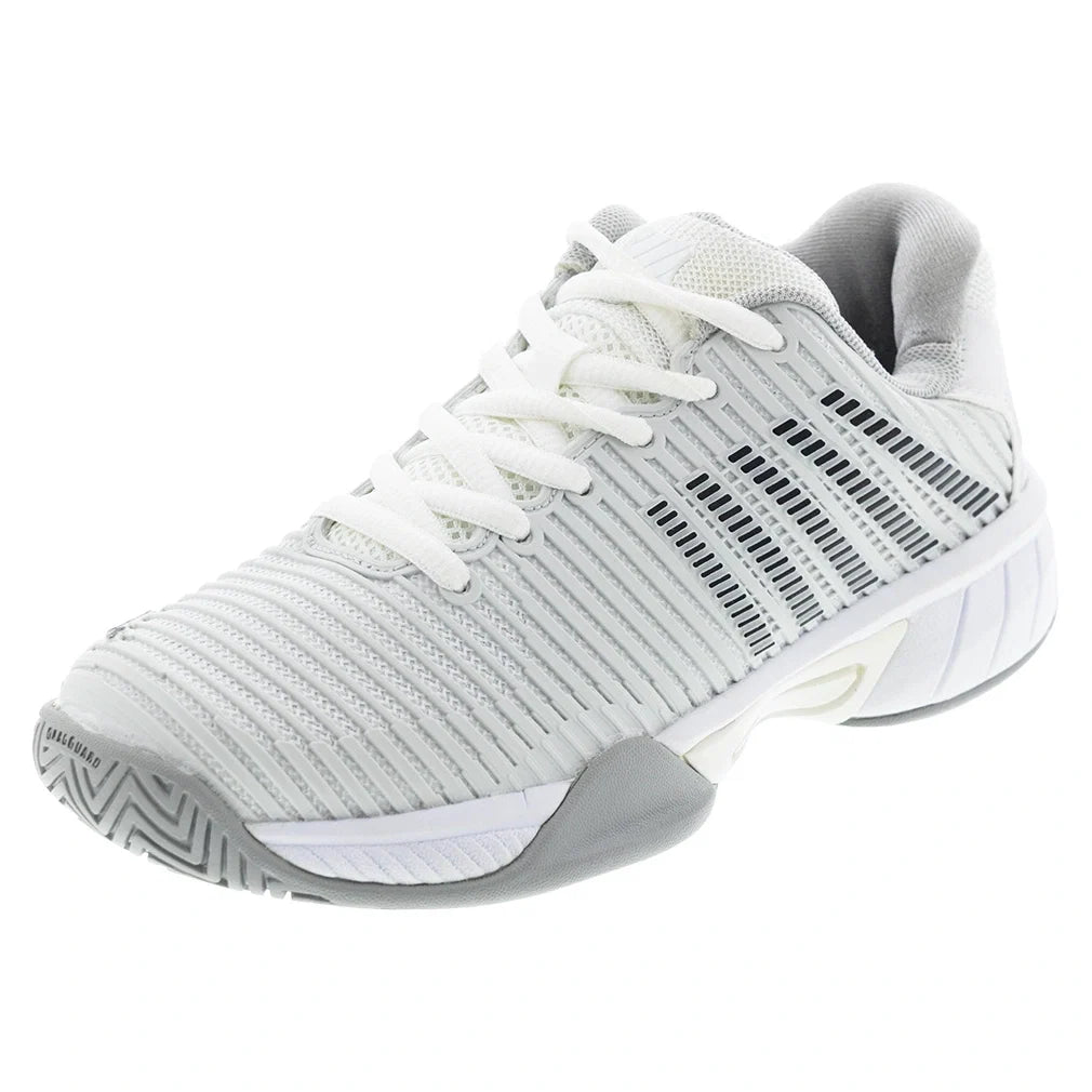 Juniors' Hypercourt Express 2 Court Shoes Barely Blue and White