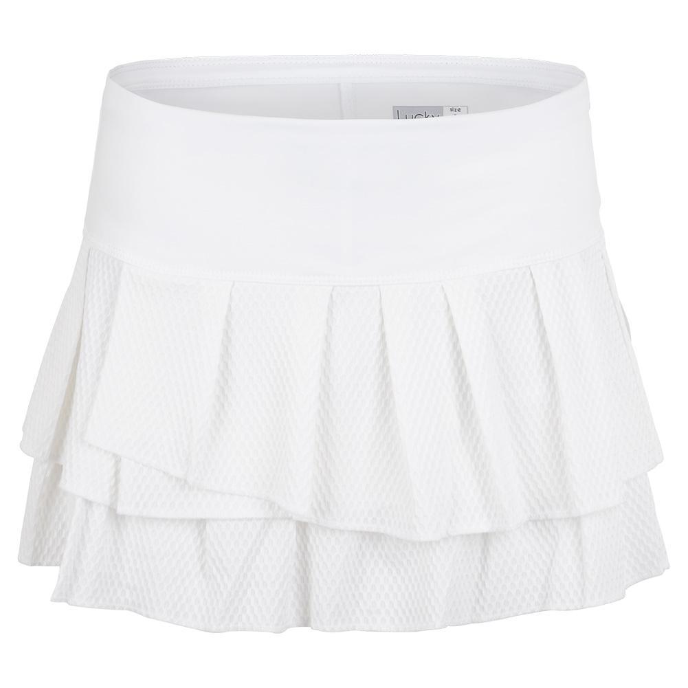 Women's Wavy Pleat Tier Skort