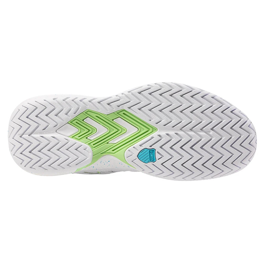 Women's Tura Team Pickleball Court Shoes White and Paradise Green