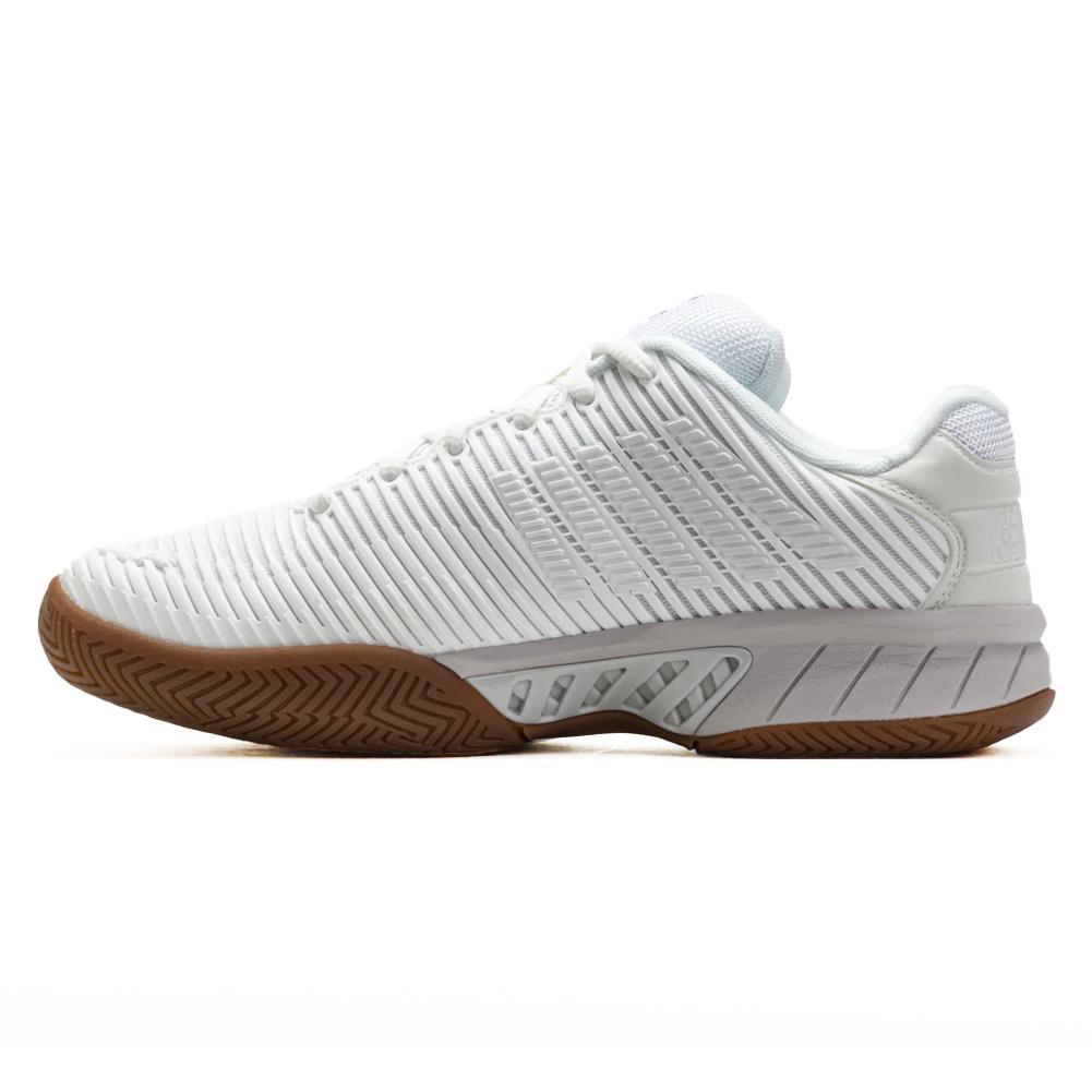 Women's Hypercourt Express 2 Indoor Pickleball Court Shoes Bright White and Gum
