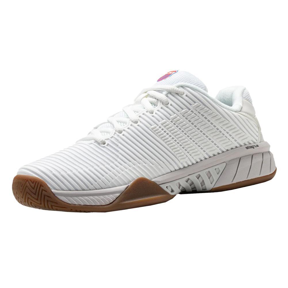 Women's Hypercourt Express 2 Indoor Pickleball Court Shoes Bright White and Gum