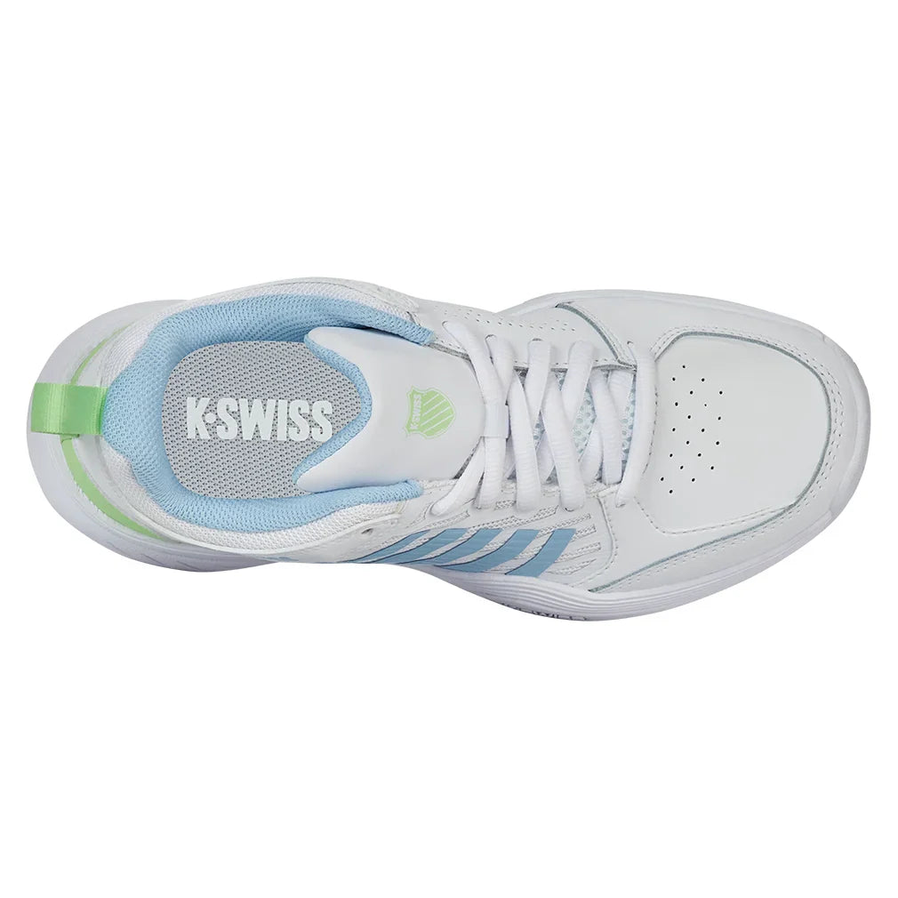Women's Court Express 2 Court Shoes White and Dutch Canal