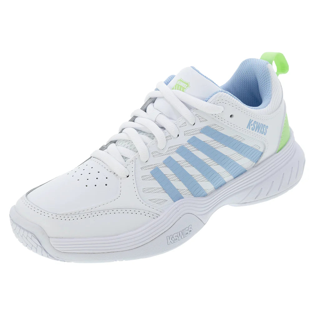 Women's Court Express 2 Court Shoes White and Dutch Canal