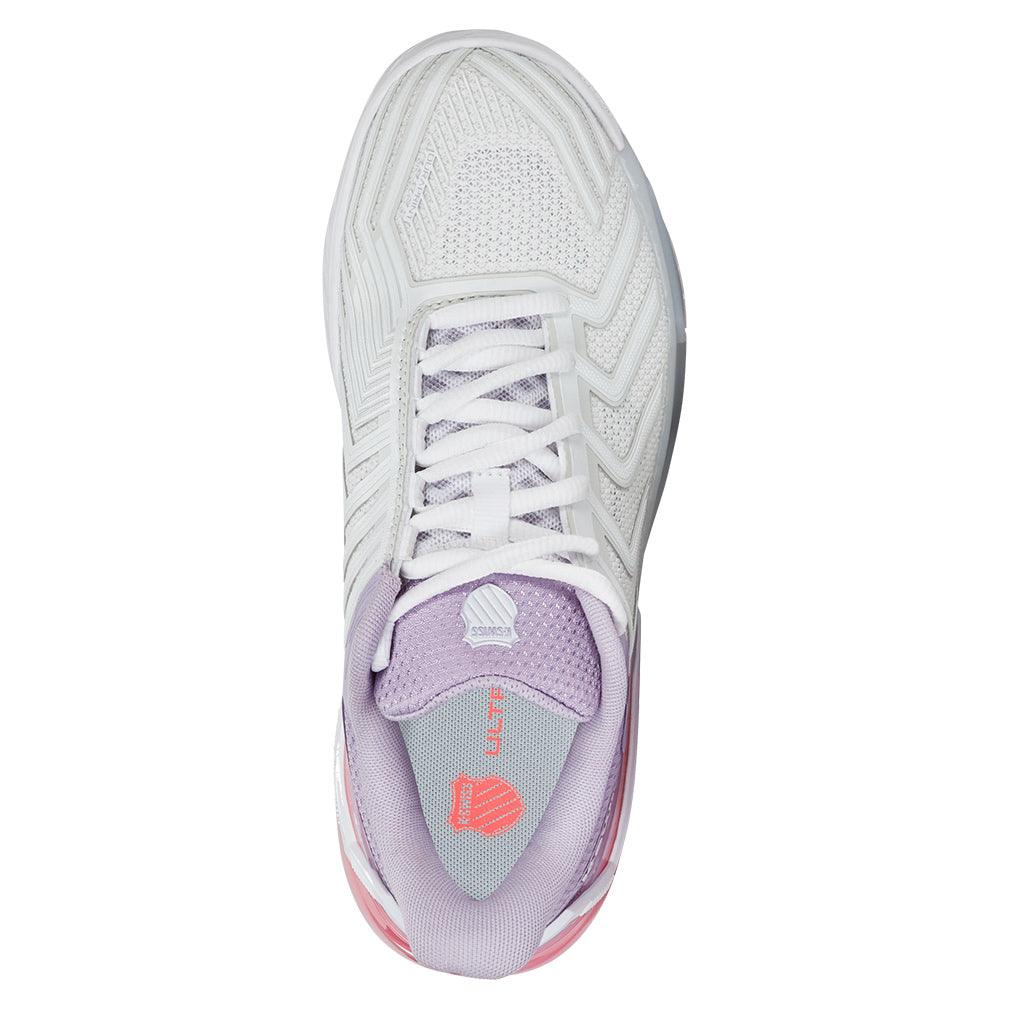 Women's Ultrashot 4 Court Shoes White and Orchid Petal