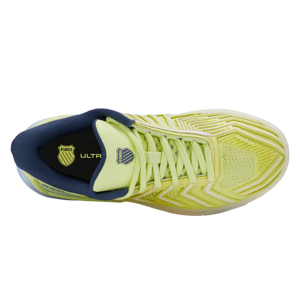 Women's Ultrashot 4 Court Shoes Luminary Green and Blanc de Blanc