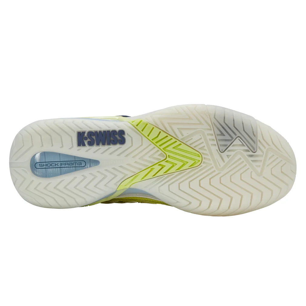 Women's Ultrashot 4 Court Shoes Luminary Green and Blanc de Blanc