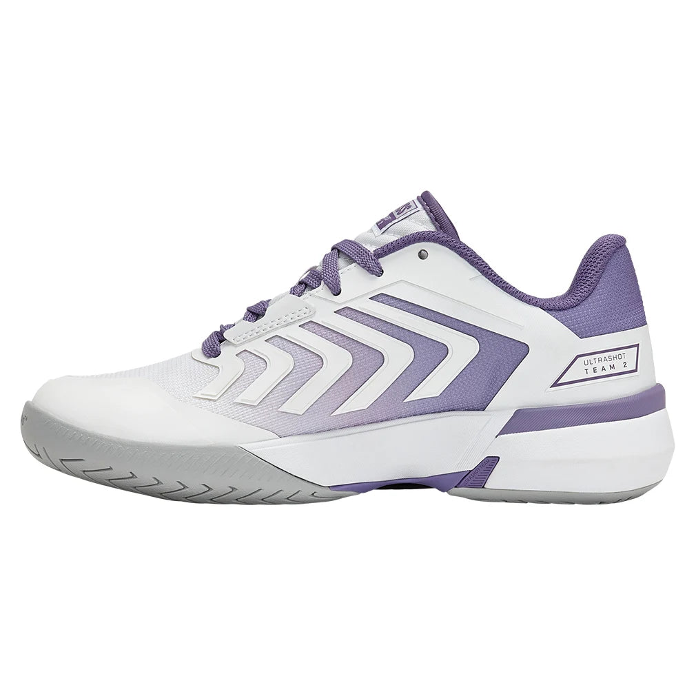 Women's Ultrashot Team 2 Court Shoes White and Purple Haze