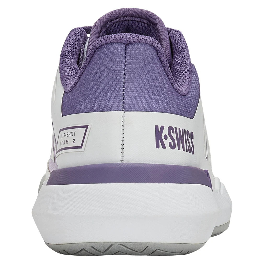 Women's Ultrashot Team 2 Court Shoes White and Purple Haze