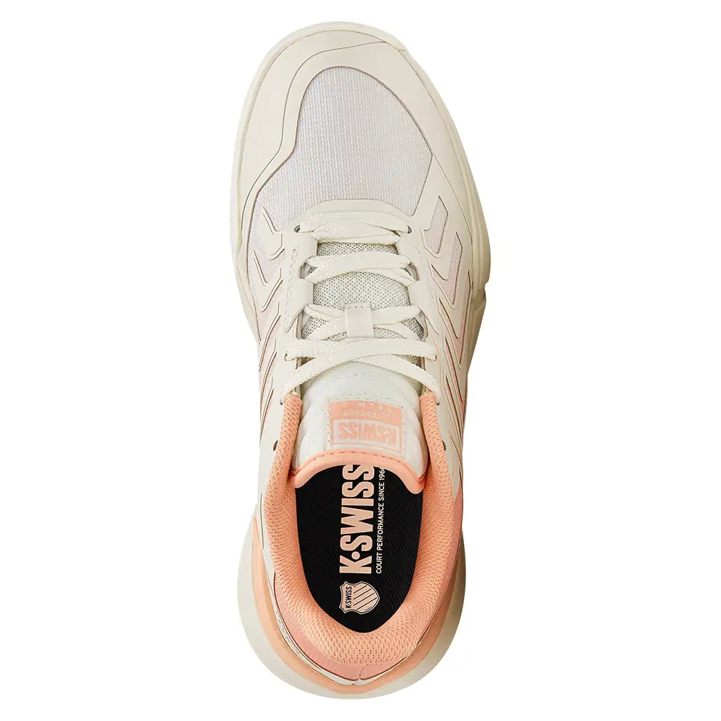 Women's Ultrashot Team 2 Tennis Shoes Egret and Peach Parfait-Footwear-K-Swiss-94598-150U26-3-Tennis Express
