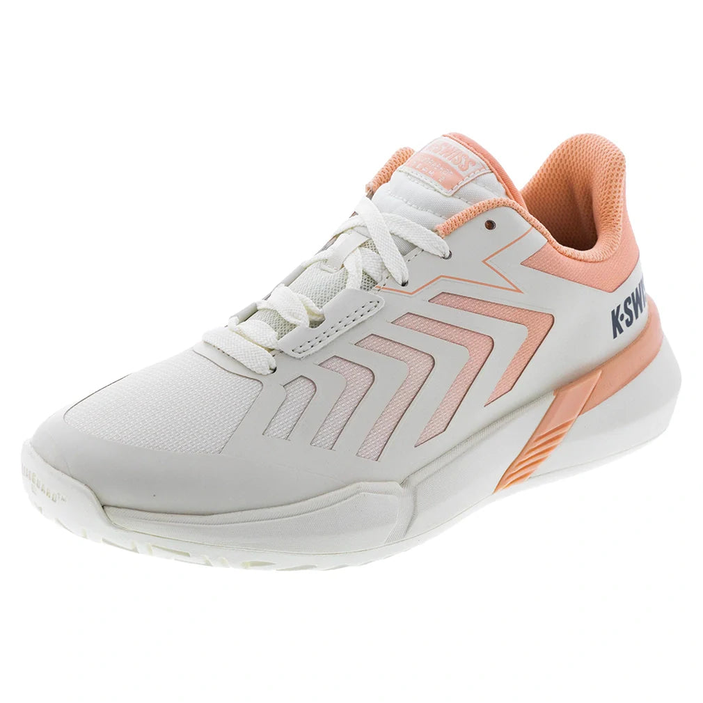 Women's Ultrashot Team 2 Court Shoes Egret and Peach Parfait