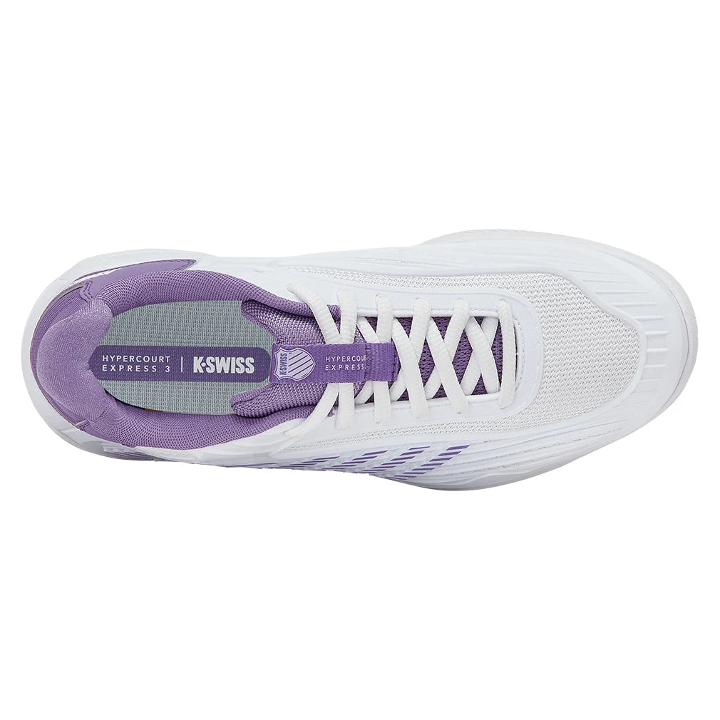 Women's Hypercourt Express 3 Shoes White and Purple Haze