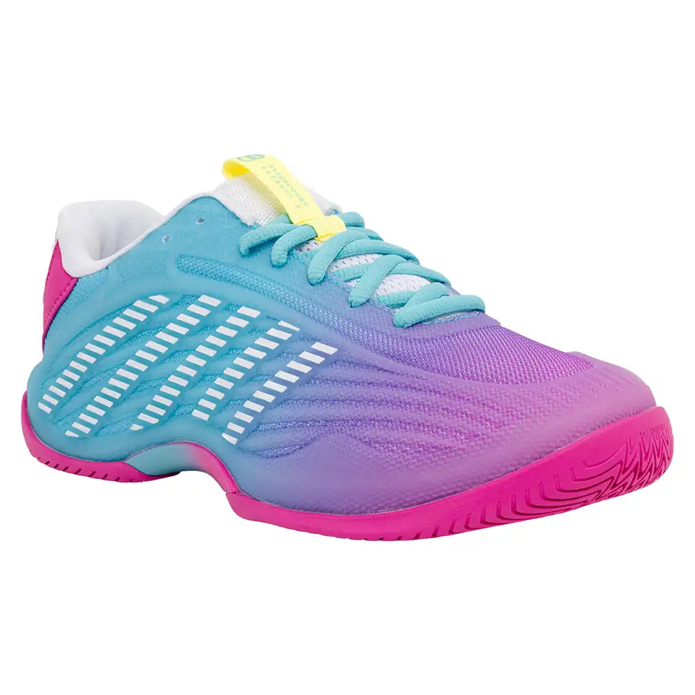 Women's Hypercourt Express 3 Shoes Neon Pink and Neon Blue