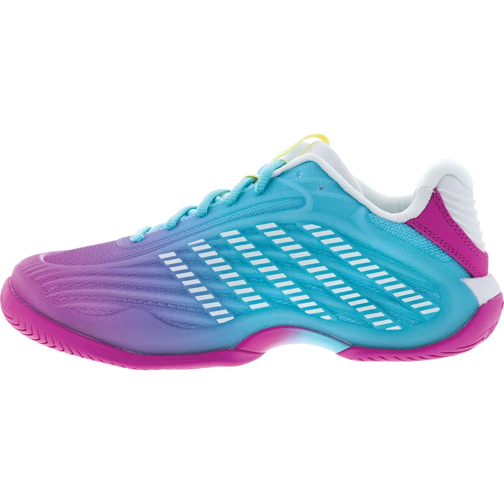 Women's Hypercourt Express 3 Shoes Neon Pink and Neon Blue, K-Swiss, Pickleball Express, 94603-672F26-1