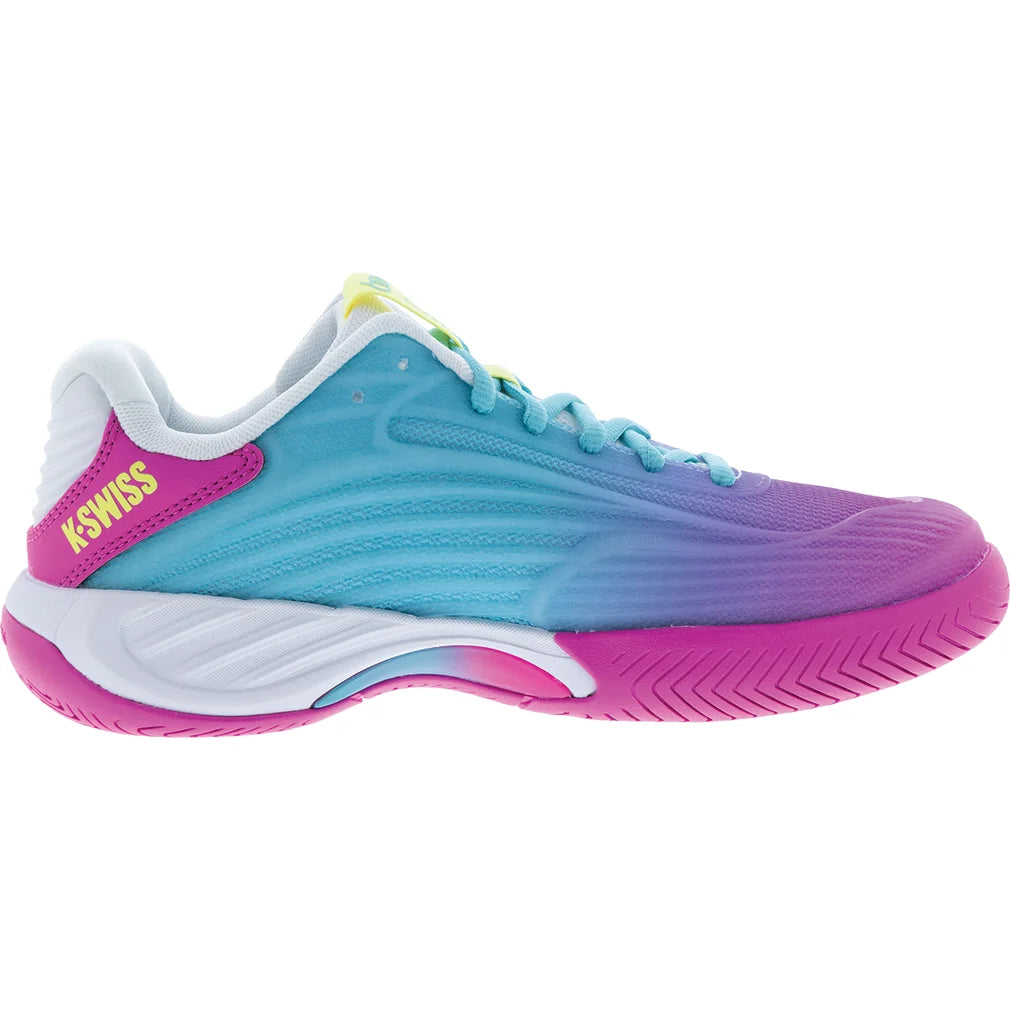 Women's Hypercourt Express 3 Shoes Neon Pink and Neon Blue, K-Swiss, Pickleball Express, 94603-672F26-2
