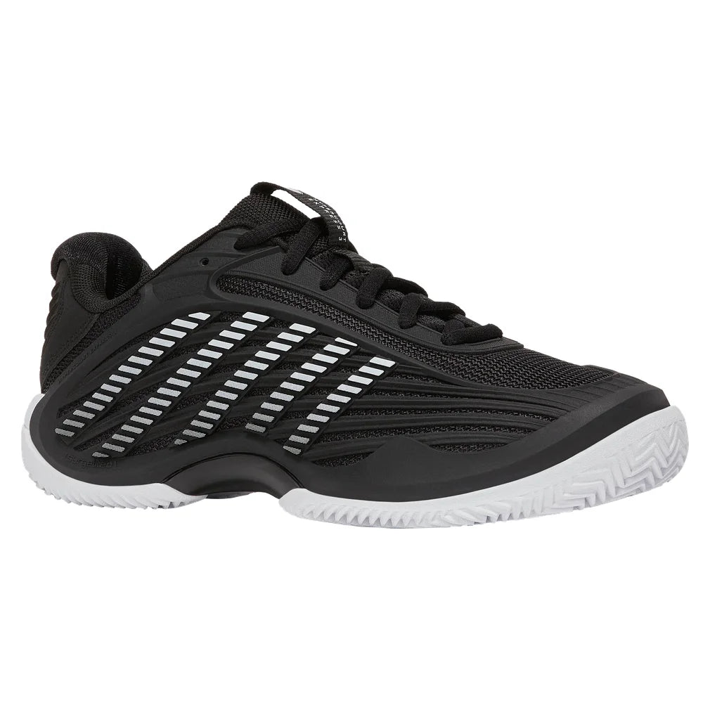 Women's CLAY Court Hypercourt Express 3 Wide Shoes Black and White, K-Swiss, Pickleball Express, 94604-002F26-2