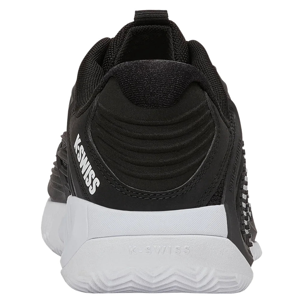 Women's CLAY Court Hypercourt Express 3 Wide Shoes Black and White, K-Swiss, Pickleball Express, 94604-002F26-5
