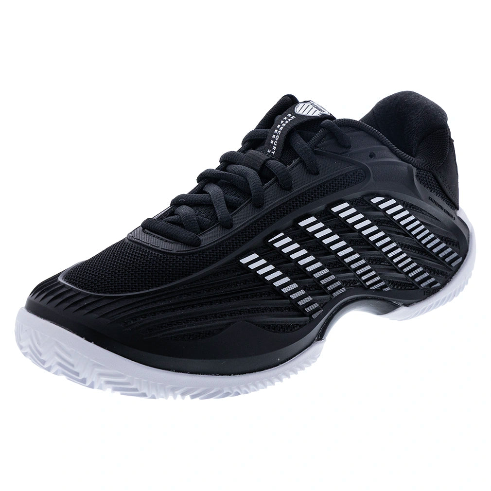 Women's CLAY Court Hypercourt Express 3 Wide Shoes Black and White