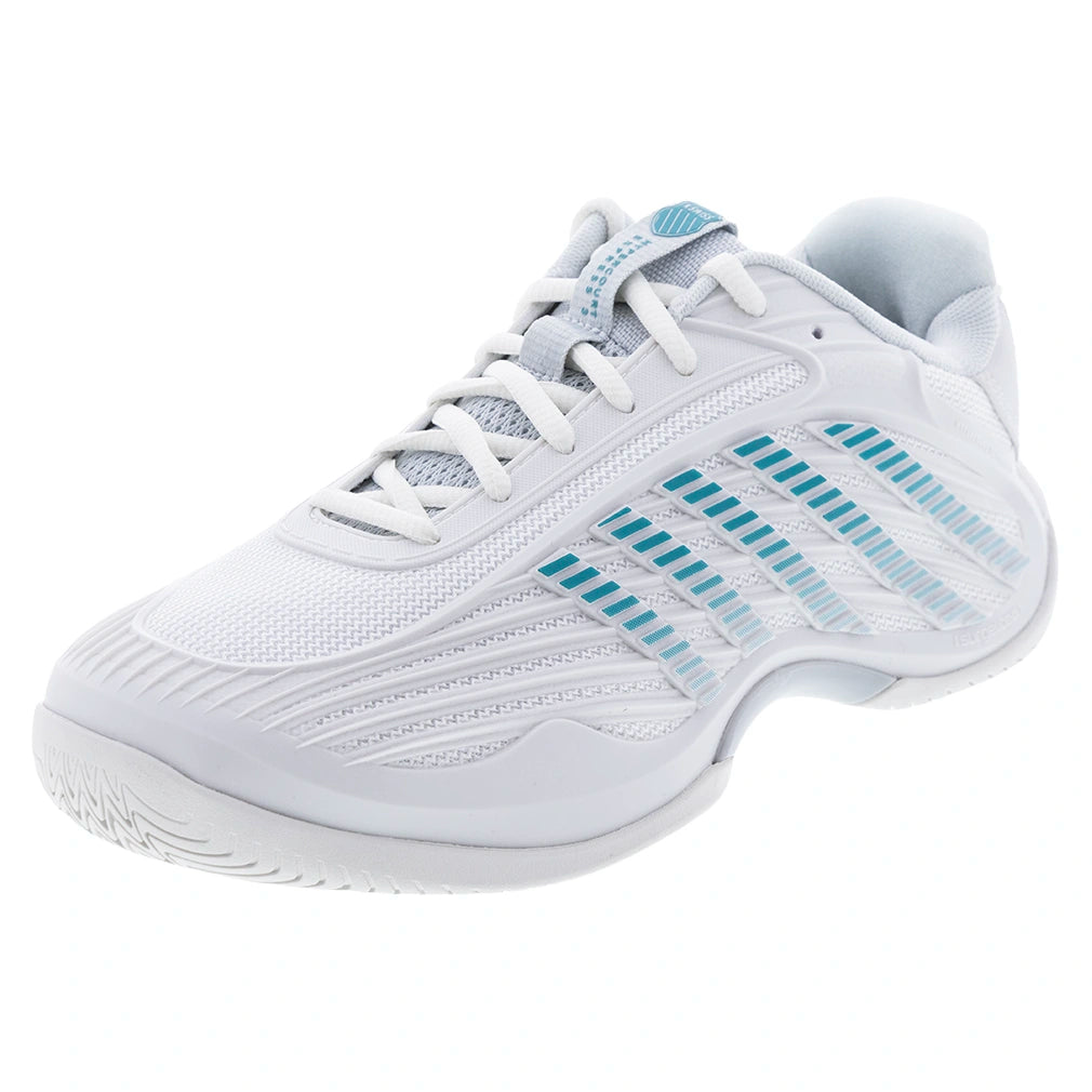 Women's Hypercourt Express 3 Wide Shoes Blanc de Blanc and Glacier Gray