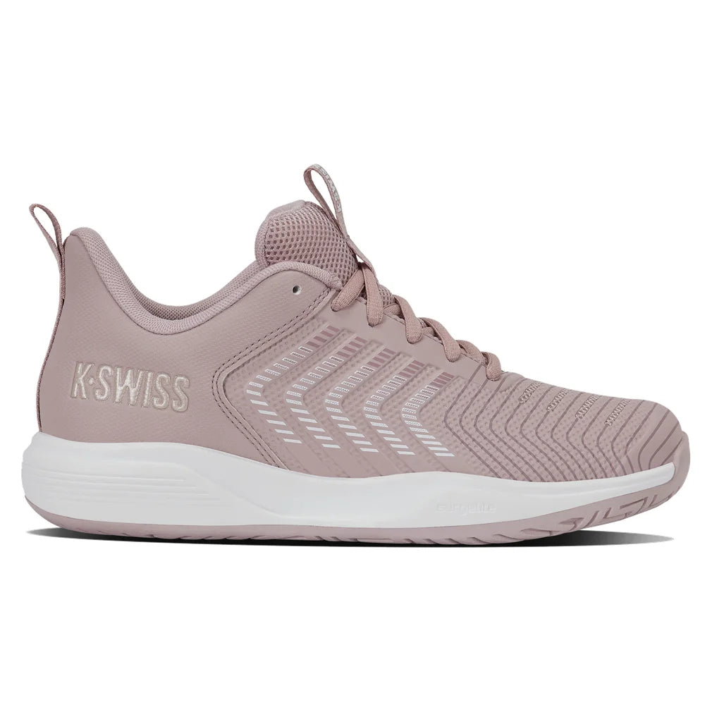 Women's Ultrashot Light Shoes Violet Ice and White, K-Swiss, Pickleball Express, 94767-552F26-1