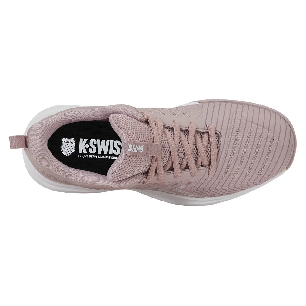 Women's Ultrashot Light Shoes Violet Ice and White, K-Swiss, Pickleball Express, 94767-552F26-3