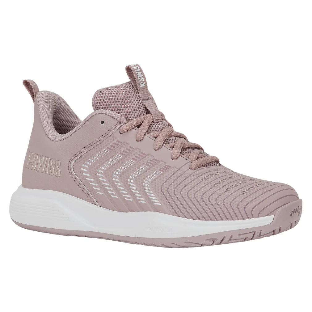 Women's Ultrashot Light Shoes Violet Ice and White, K-Swiss, Violet Ice/White, Pickleball Express, 94767-552F26-VIOLET-ICE-WHITE-1