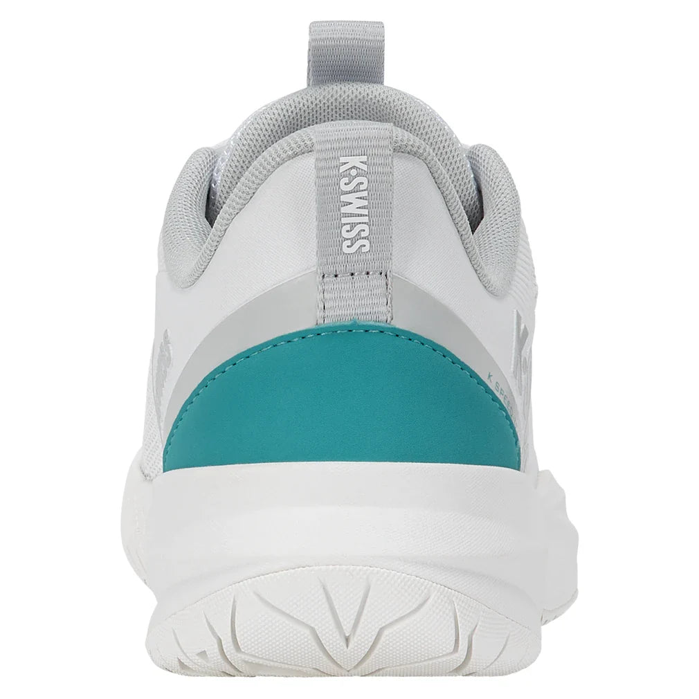 Women's K-Speed Team Tennis Shoes White and Dawn Blue,Footwear,K-Swiss,,,Tennis Express,94898-177-5