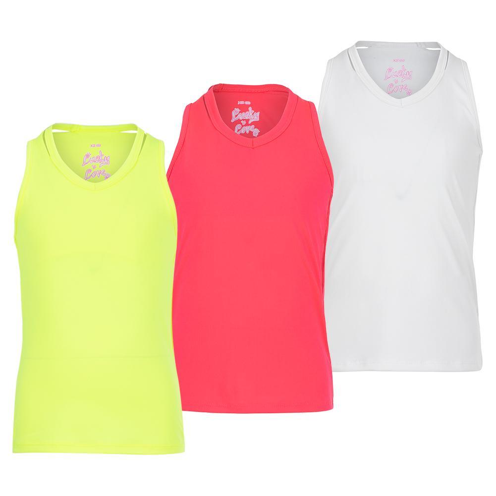Girls' V-Neck Cutout Tank