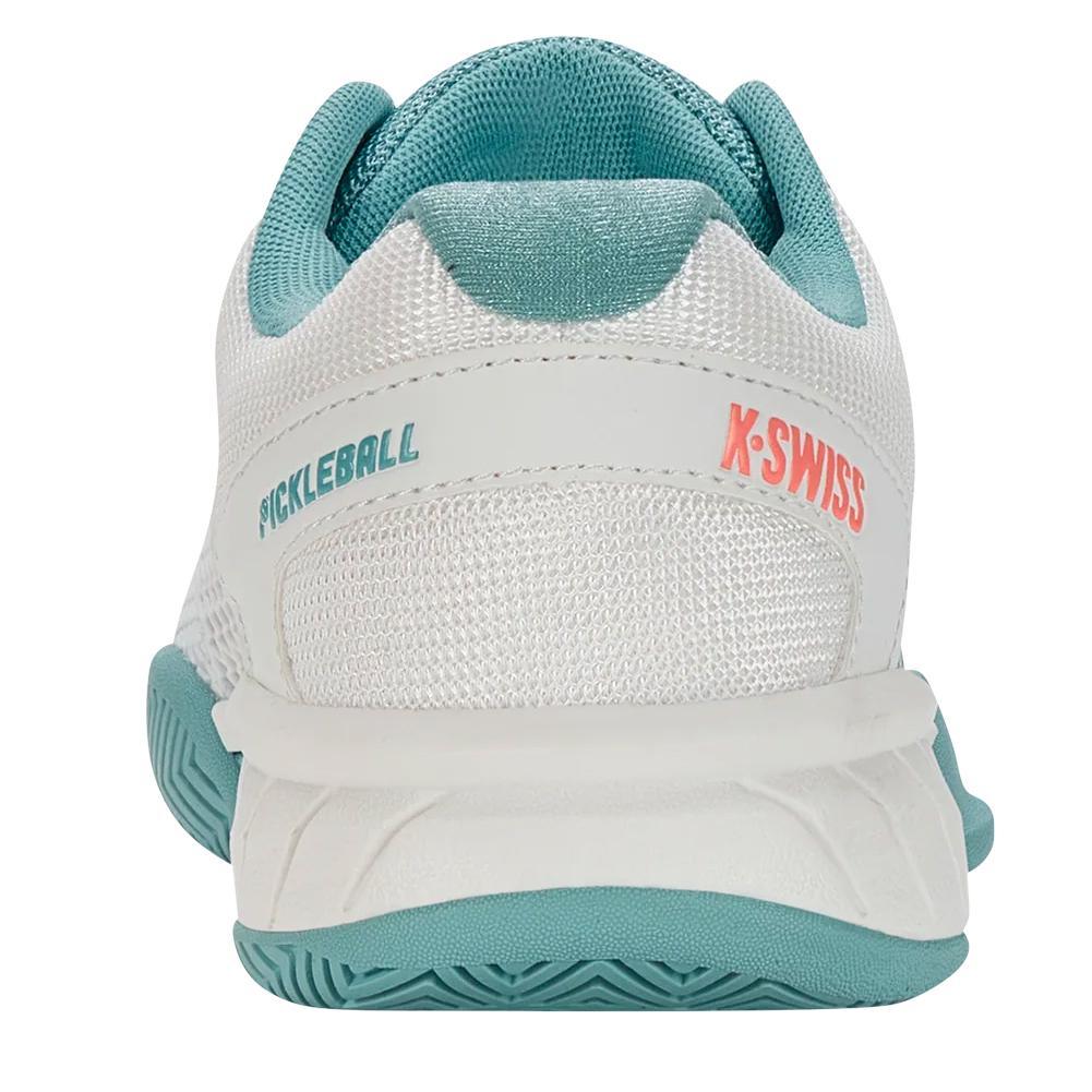 Women's Express Light Pickleball Court Shoes Blanc de Blanc and Nile Blue