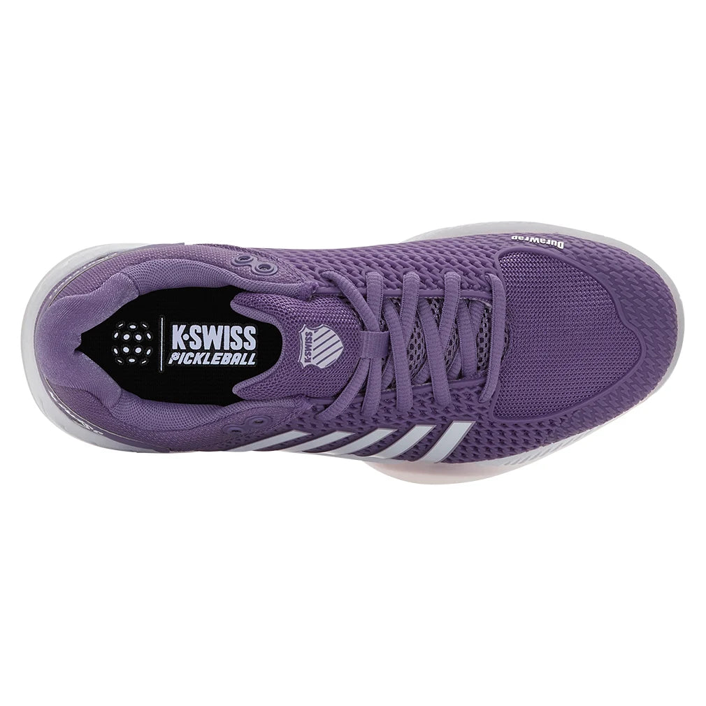 Women's Express Light Pickleball Court Shoes Purple Haze and White