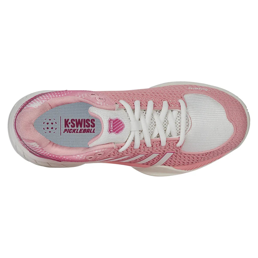 Women's Express Light Pickleball Court Shoes Raspberry Sorbet and Cloud Dancer